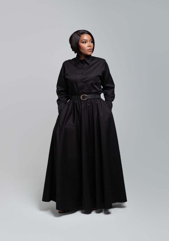 Black Flare Skirt