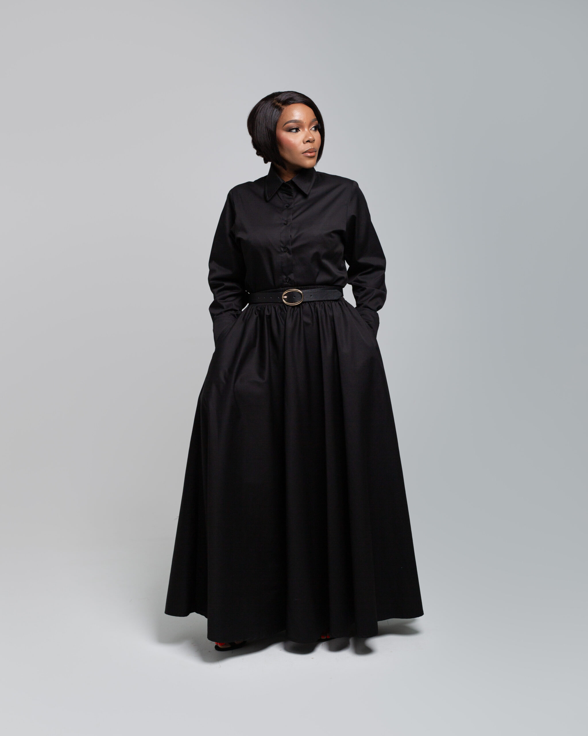 Black Flare Skirt