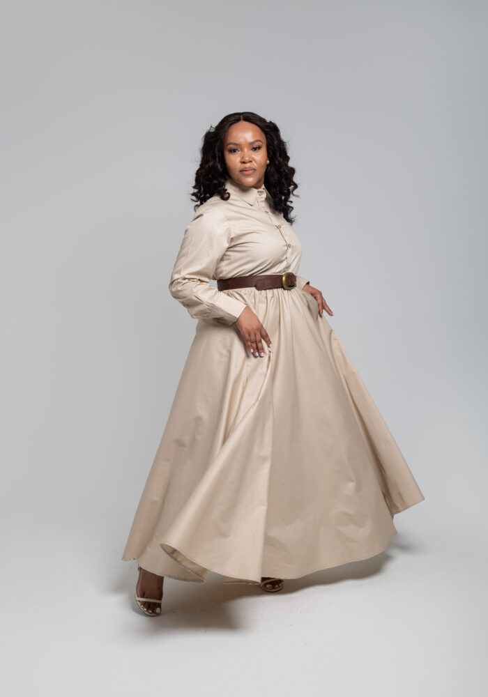 Beige Flare Skirt