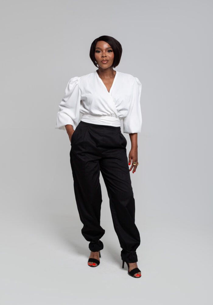 Black Straight-Leg Pants