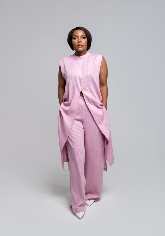 Blush Split Linen Set