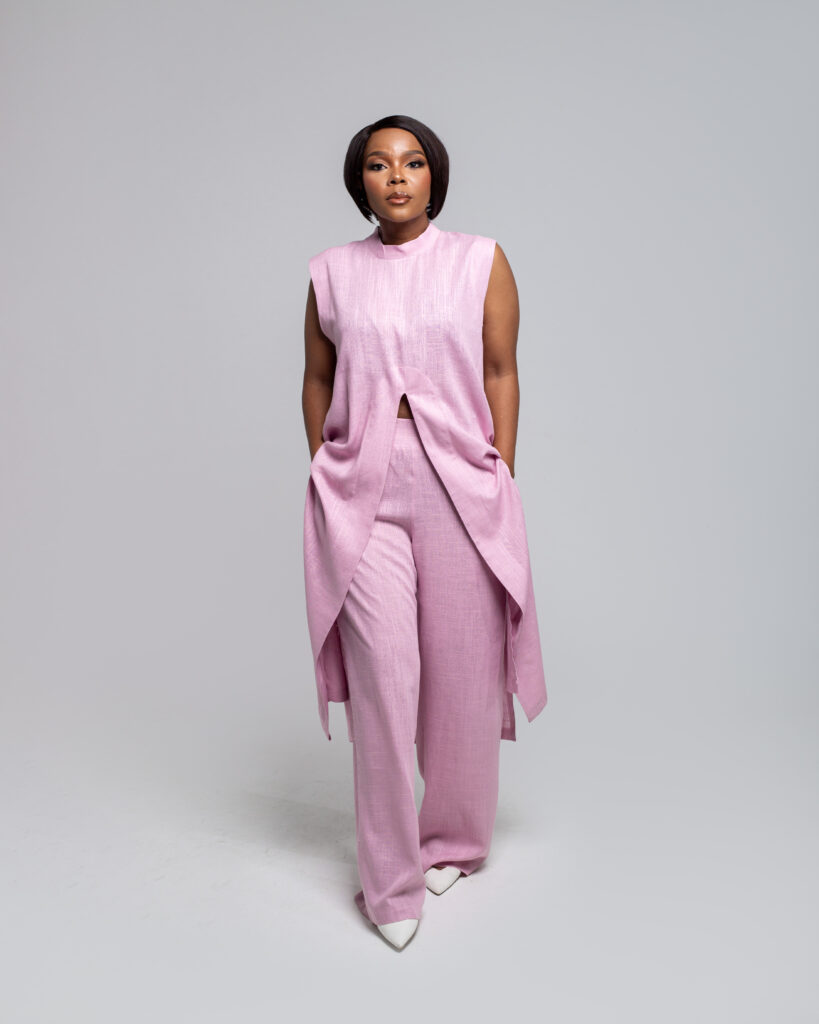 Blush Split Linen Set